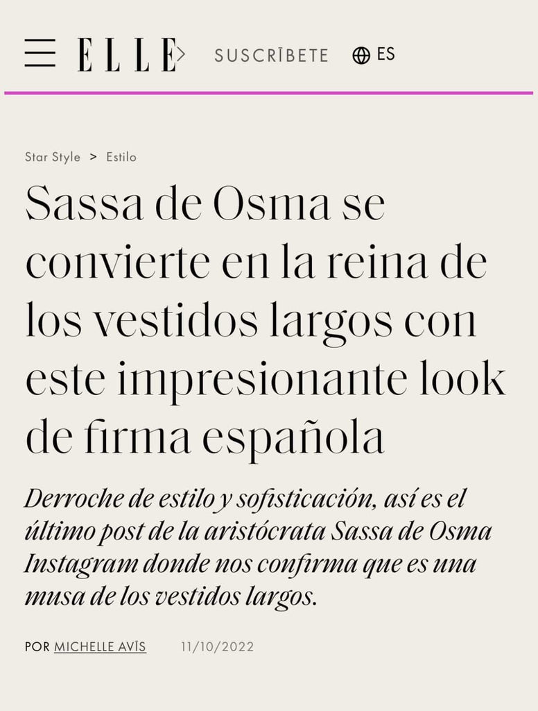 Sassa de Osma featuring the Val Dress