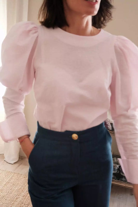 THE PINK DION BLOUSE