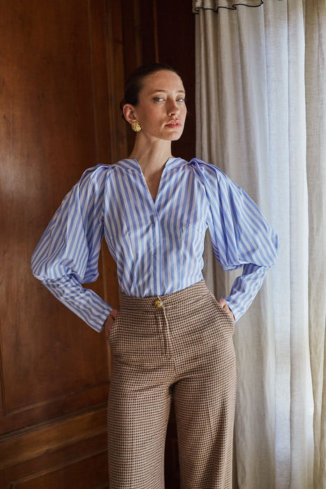 THE BLUE ODILE BLOUSE