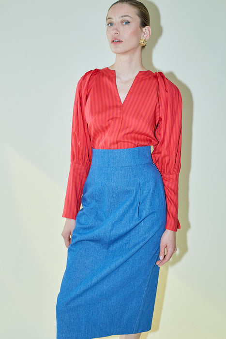 THE DENIM MARGAUX SKIRT