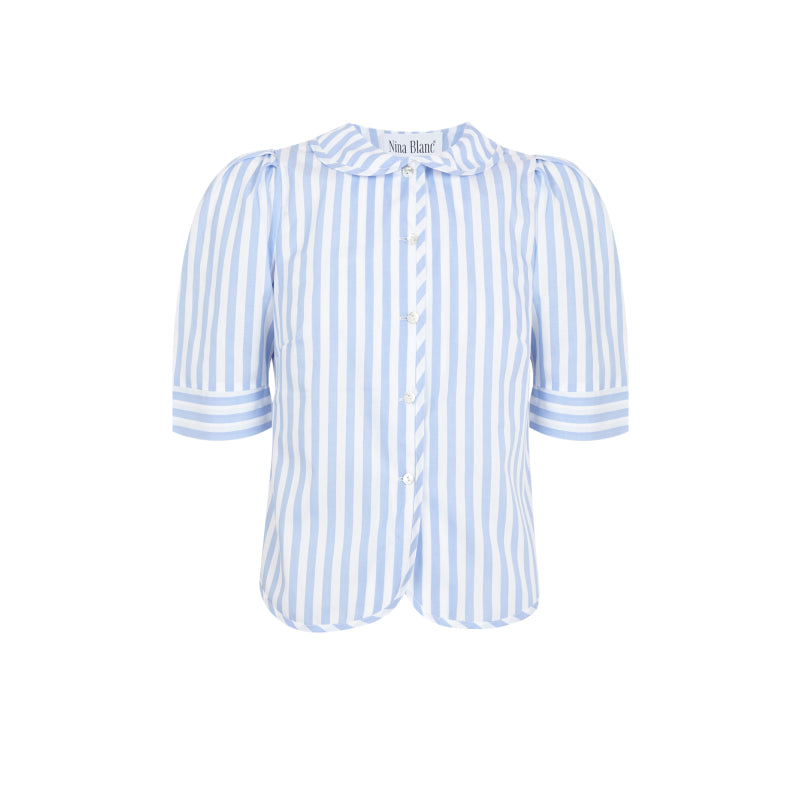 THE BLUE STRIPES JUNO BLOUSE