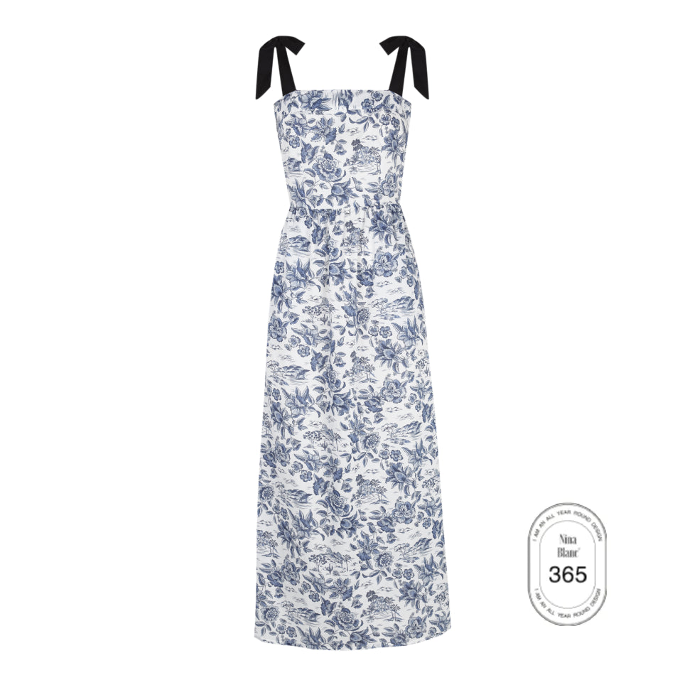 THE FRENCH VAL DRESS Nina Blanc THE FRENCH VAL DRESS Nina Blanc