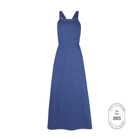 gigi denim dress Kinney Gigi Dress in Denim the tartan fox