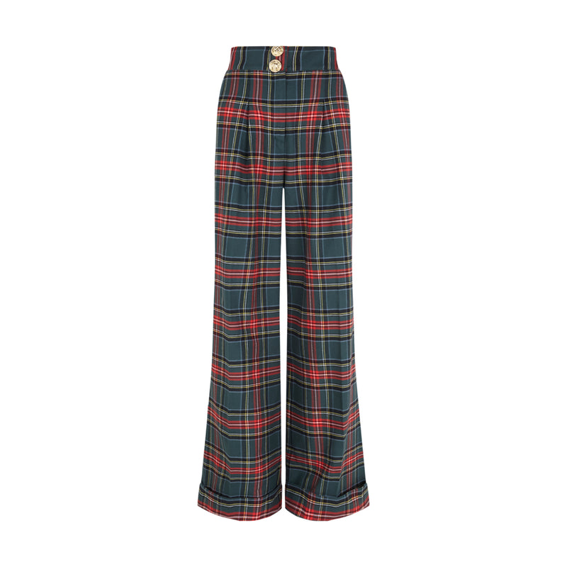 THE GREEN TARTAN TOMMY TROUSERS