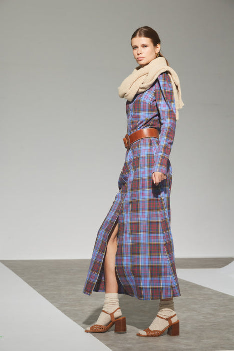 THE BLUE TARTAN AMBER SKIRT